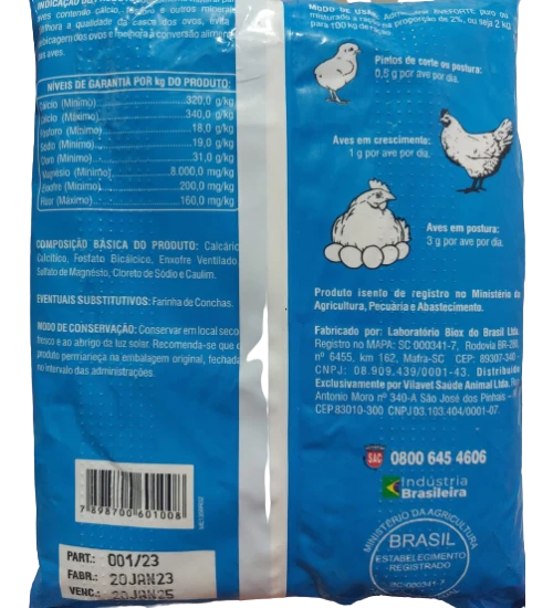 Farinha de Cálcio Aveforte 1kg